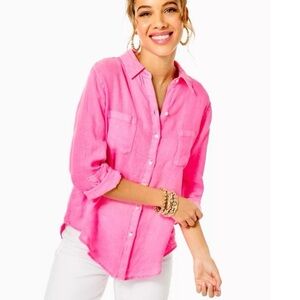 Lilly Pulitzer Linen Blouse